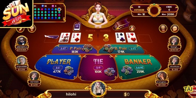 Lợi ích khi chơi Baccarat Sunwin