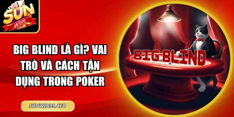 Big Blind Là Gì? Vai Trò Và Cách Tận Dụng Trong Poker